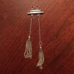 NWOT Silver Tassel Necklace